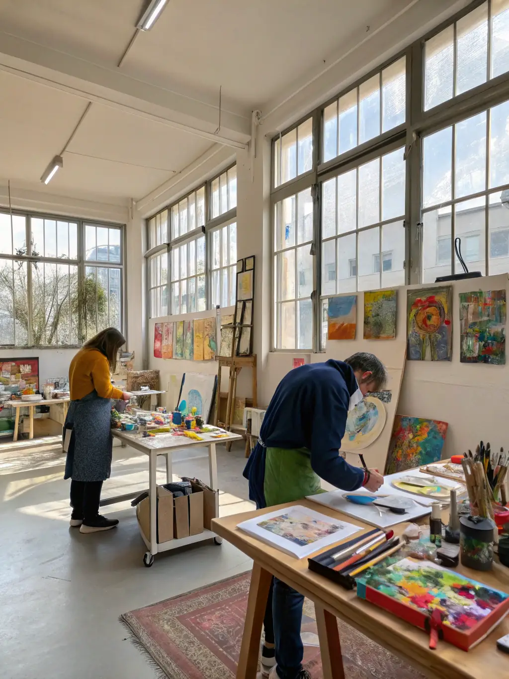 A dynamic image showcasing SONART's collaborative project with local artists, highlighting the fusion of traditional art forms with modern digital media, promoting cultural heritage and innovation.