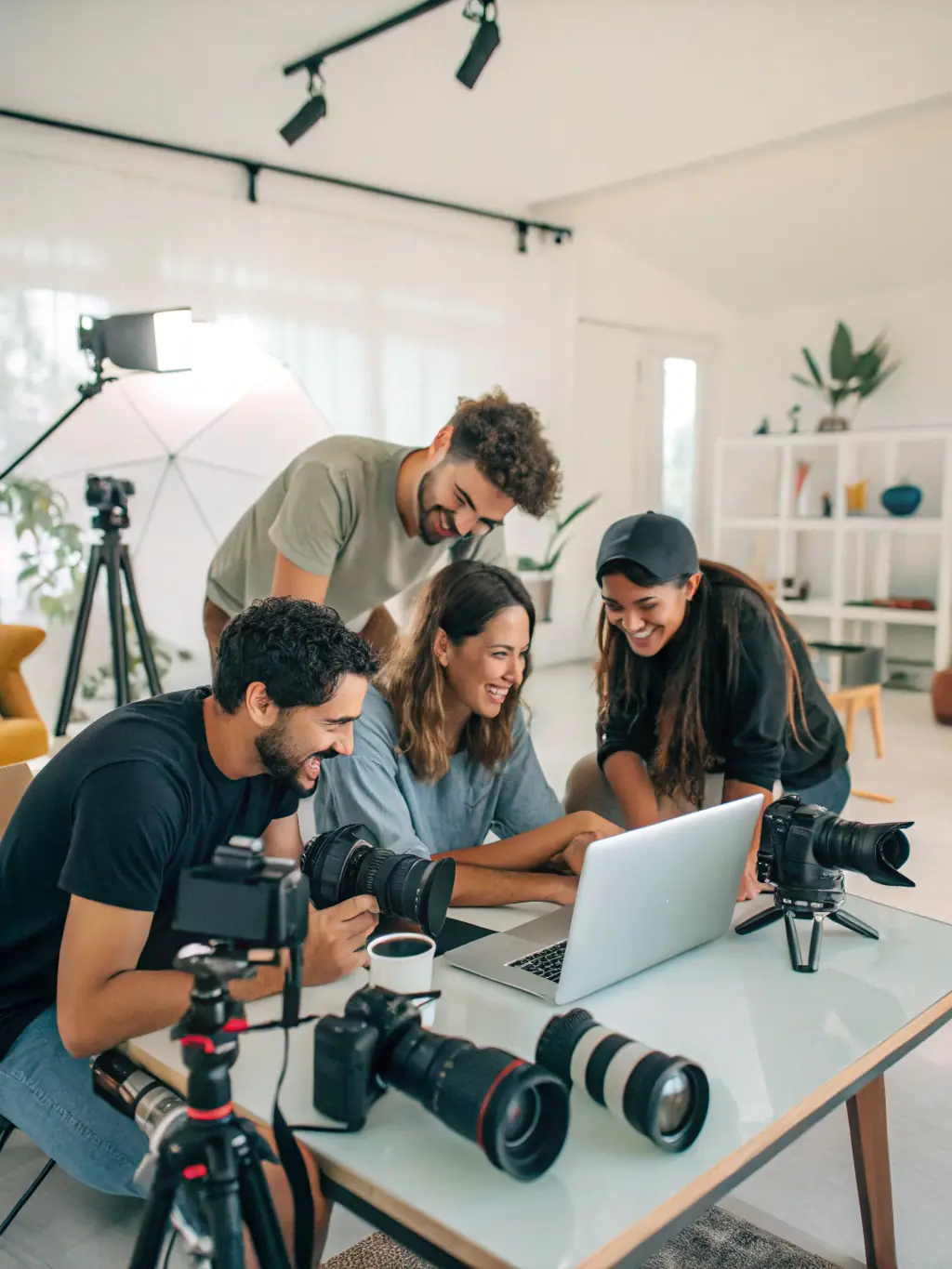 A compelling image showcasing the creation of editorial content by SONART participants, highlighting the organization's commitment to promoting diverse voices and perspectives.