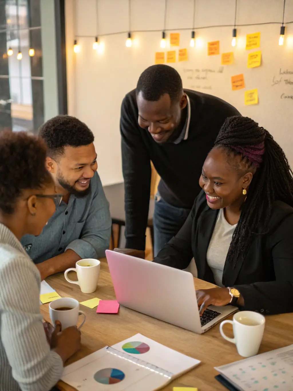 A dynamic image of SONART volunteers assisting community members with digital tools and resources, promoting digital literacy and combating digital isolation.